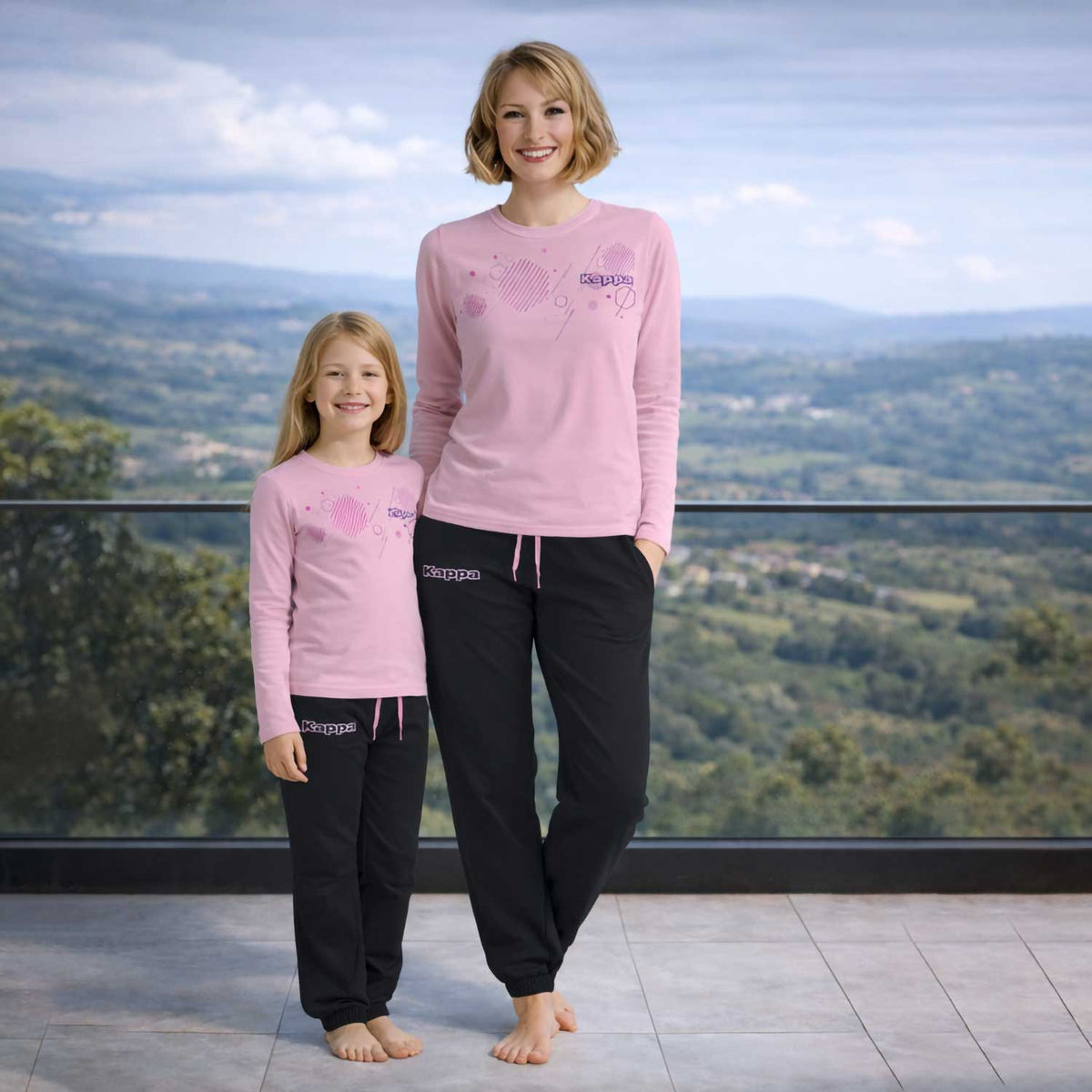 Pigiama donna/bimba primaverile cotone Kappa KWS26201 / Y