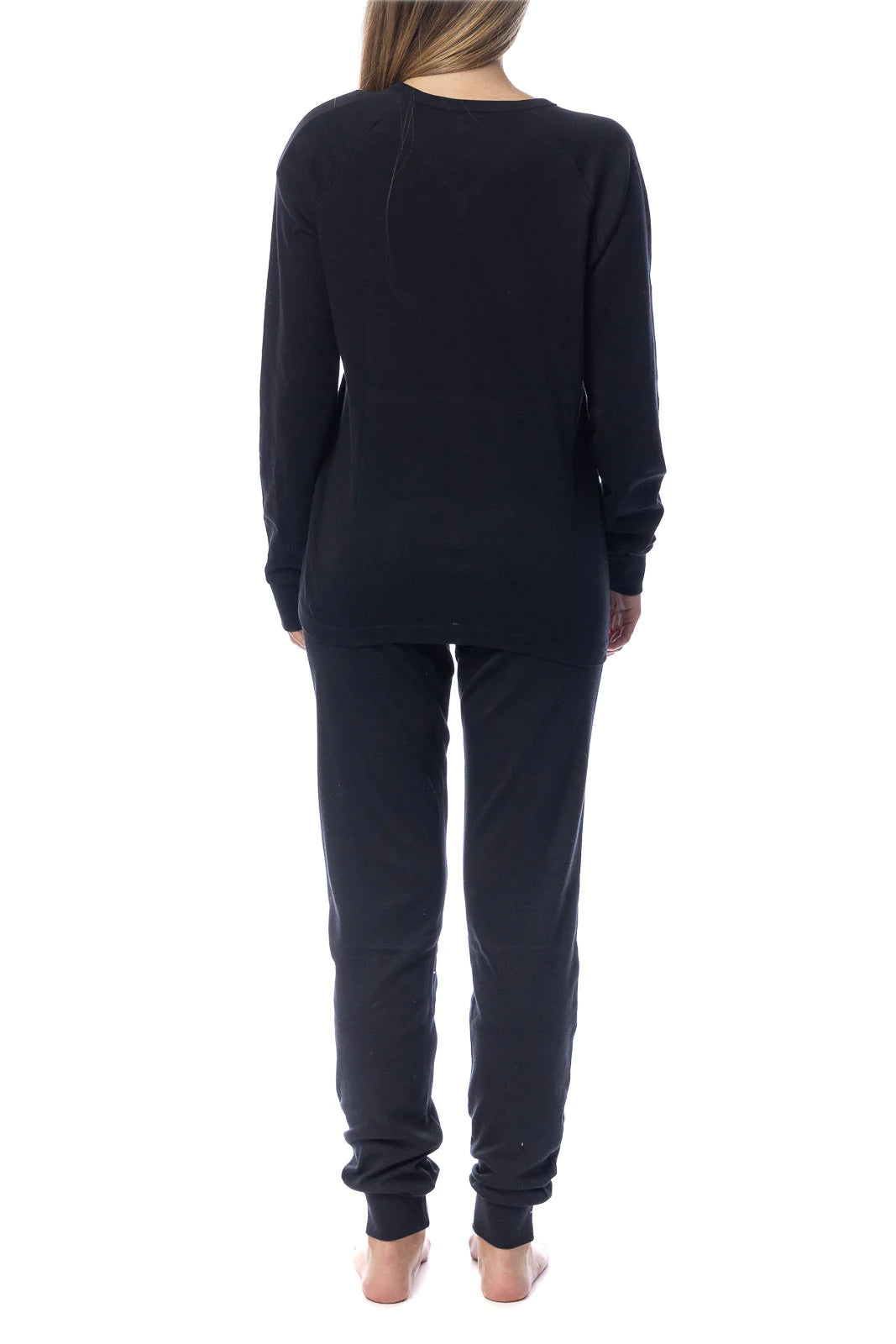 Pigiama Kappa donna nero caldo cotone modello sportivo KWW22209