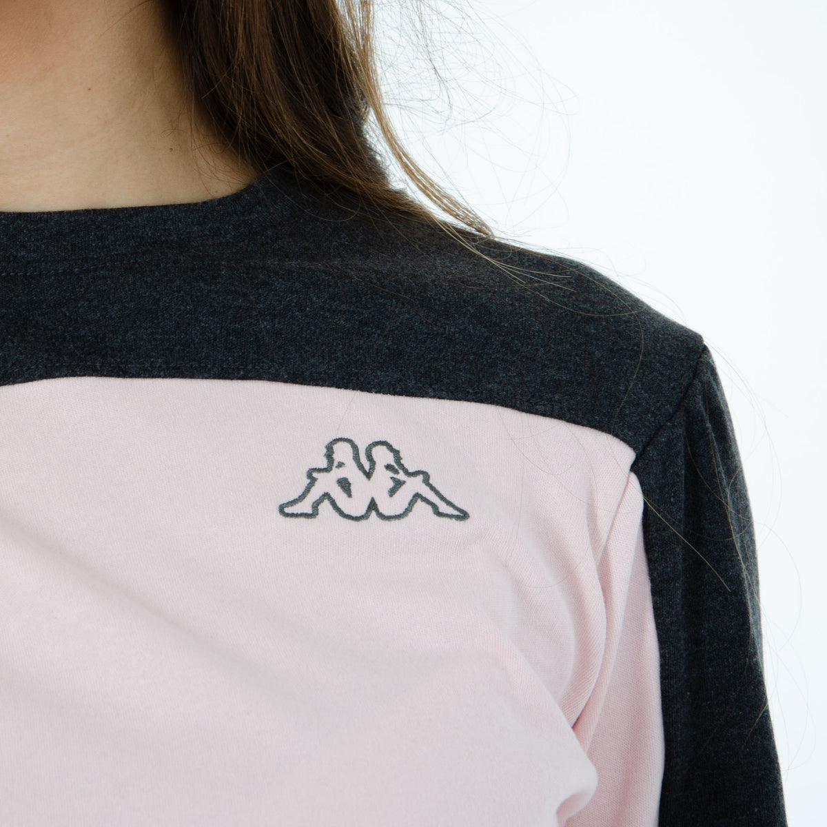 Pigiama Kappa donna caldo cotone 21386 rosa antracite 