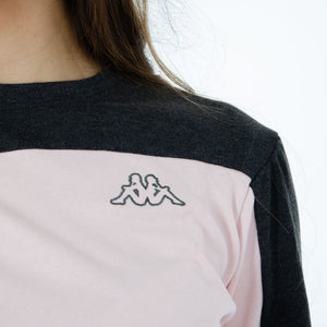 Pigiama Kappa donna caldo cotone 21386 rosa antracite 