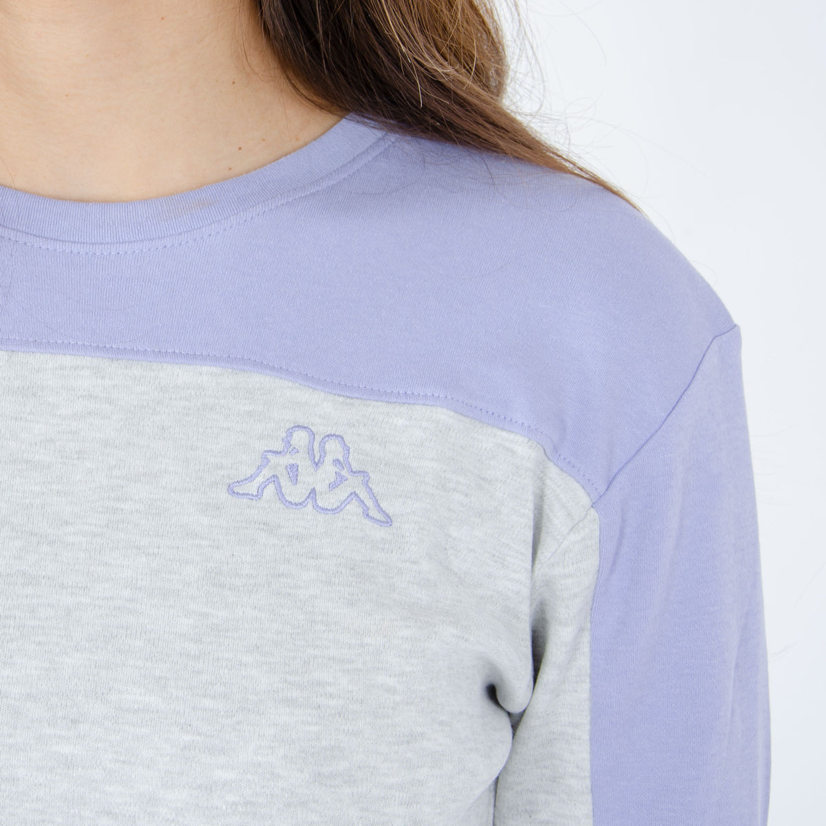 Pigiama Kappa donna caldo cotone 21386 grigio lilla