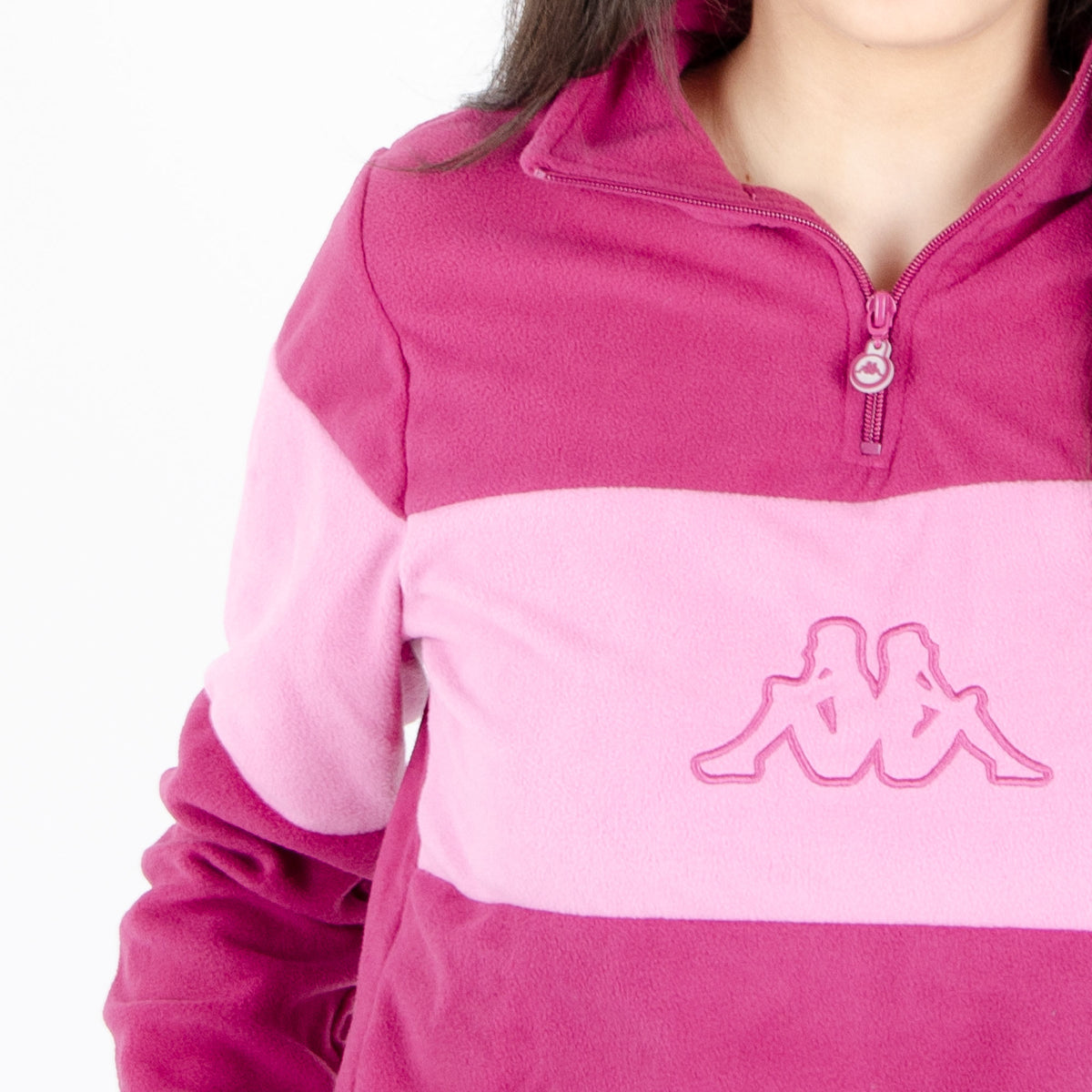 Pigiama donna invernale kappa 21394 prugna in pile