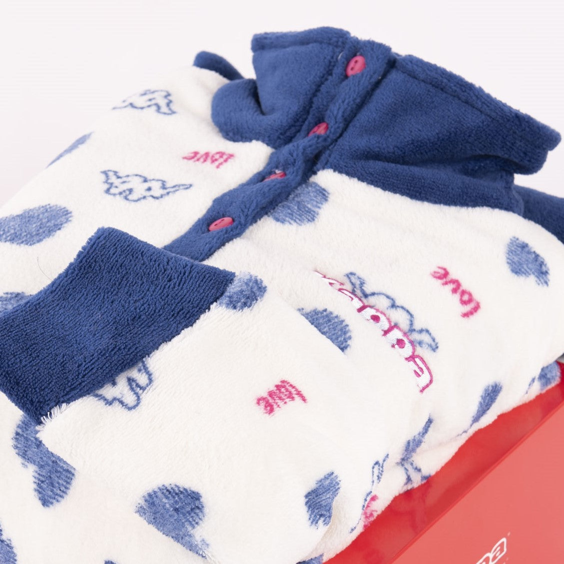 Pigiama donna coral caldissimo morbido Kappa 21703 panna