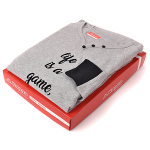 Pigiama Kappa donna grigio  melange caldo cotone modello sportivo KWW22209