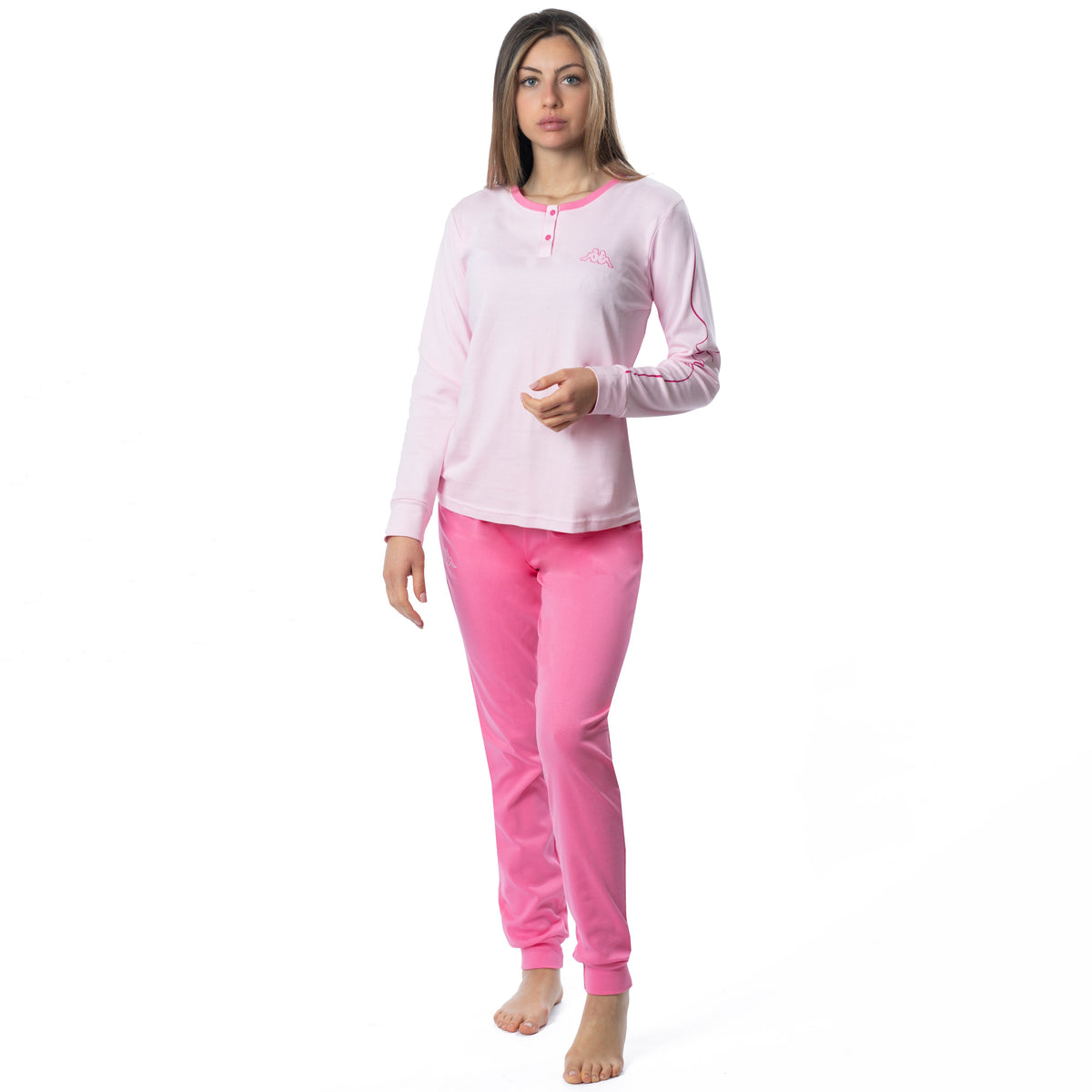 Pigiama donna invernale Kappa KWW 23004 in caldo cotone