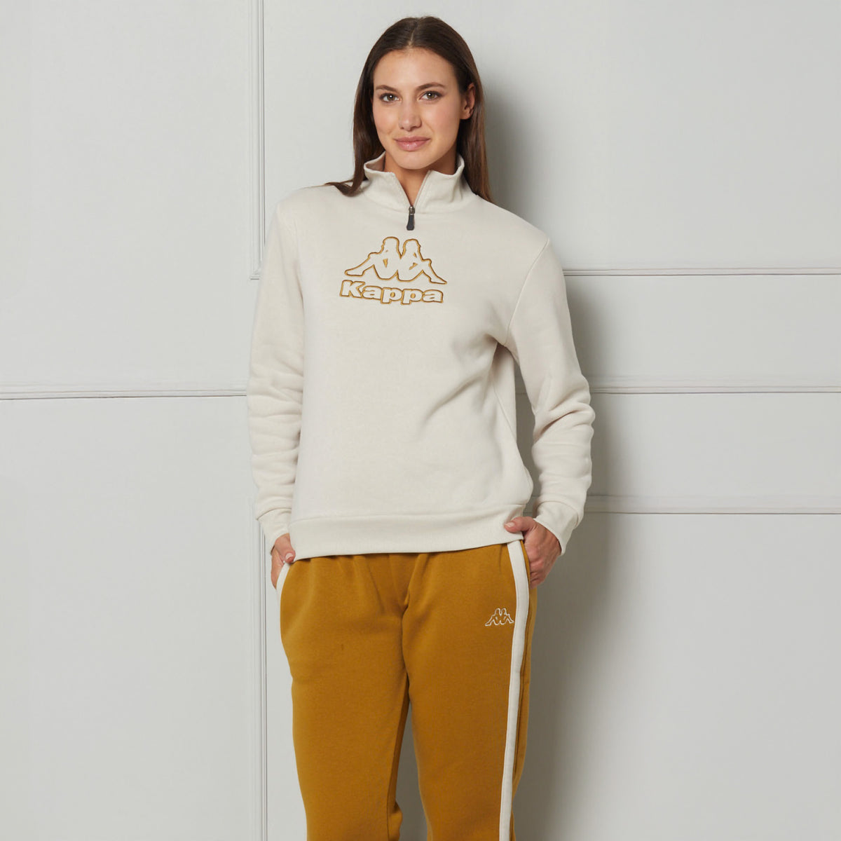 Pigiama donna felpa mezza zip + pantalone Kappa 24731