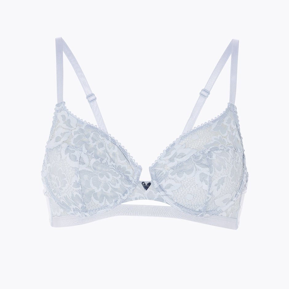 Reggiseno con ferretto in pizzo e tulle Lovable L0CCE cielo
