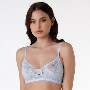 Reggiseno Lovable senza ferretto Lovable L0CCF pizzo e tulle cielo