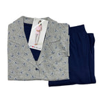 Pigiama donna aperto Lovable L0D6N cotone grigio