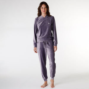 Pigiama stile tuta homewear in ciniglia Lovable L0DN4