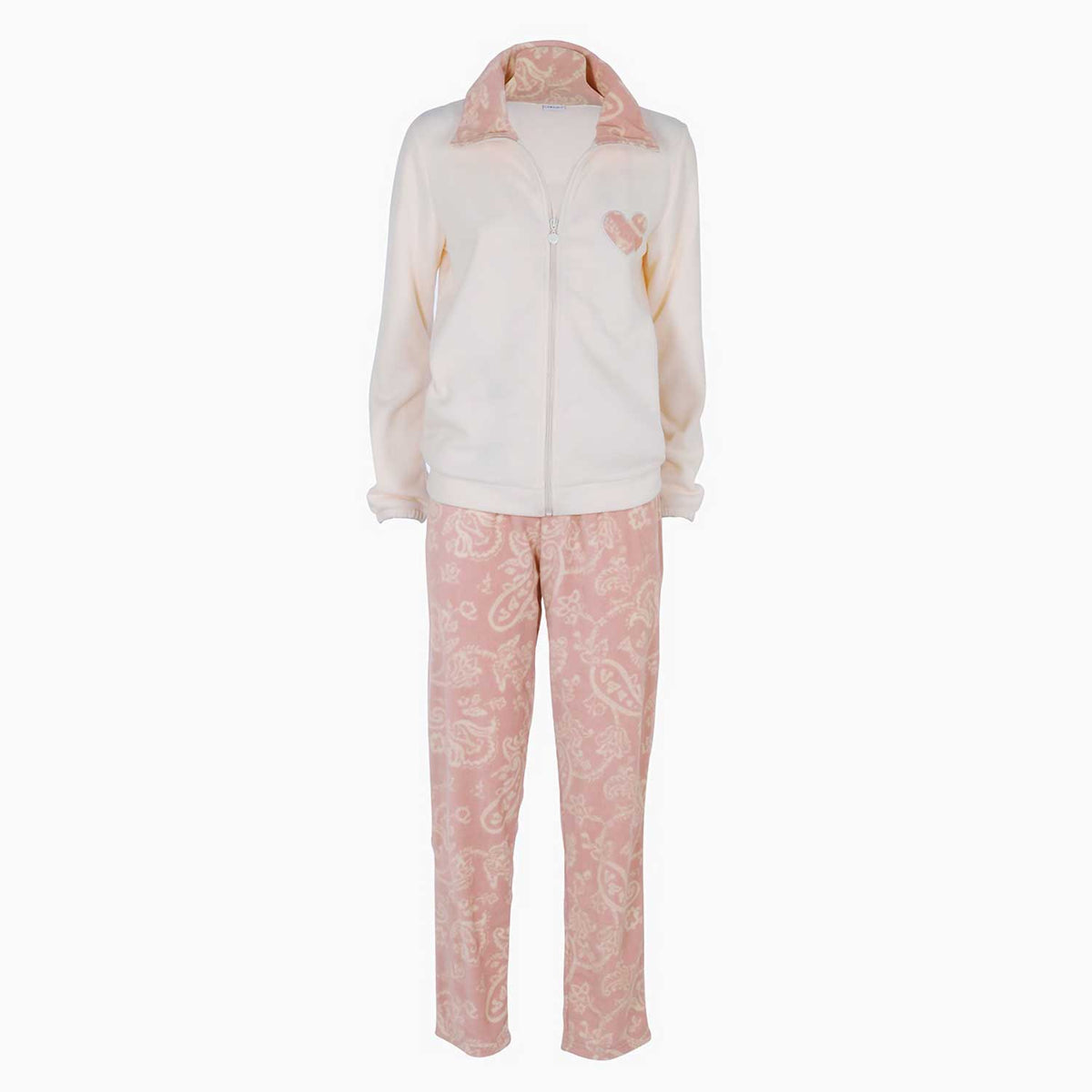 Pigiama donna motivo paisley in polar fleece Lovable L0DNC