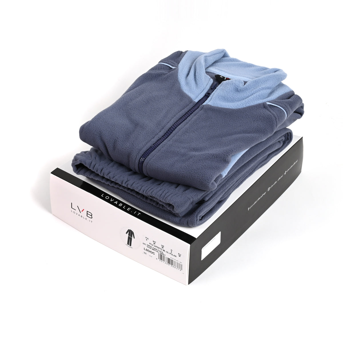 Pigiama Uomo giacca aperta con zip in caldo polar Lovable L0DOC