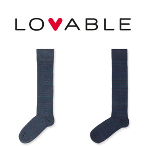 Calze Lunghe Uomo in Cotone con righe Set da 2 paia Lovable L0DRR
