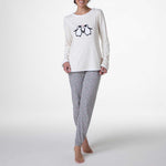 Pigiama donna pinguino caldo cotone Lovable L0AE9I