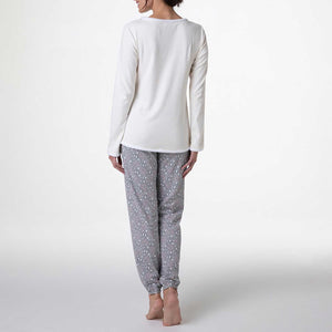 Pigiama donna pinguino caldo cotone Lovable L0AE9I