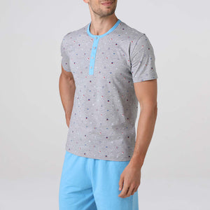 Pigiama uomo scollo serafino Lovable L0EQT