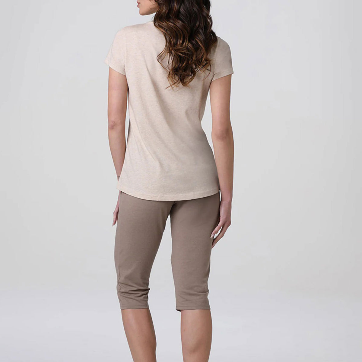 Pigiama donna pantalone capri in cotone Lovable L0ET9