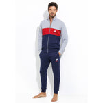 Tuta uomo Lotto LA1057 cotone primaverile grigio melange