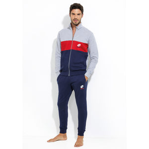 Tuta uomo Lotto LA1057 cotone primaverile grigio melange
