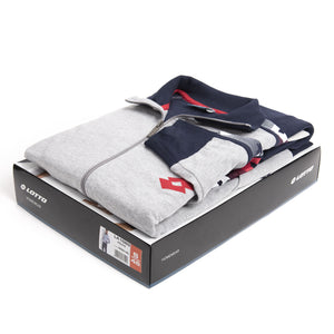 Tuta uomo Lotto LA1060 cotone primaverile grigio melange