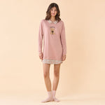 Abitino donna con orsetto in caldo cotone Noidinotte LA3624