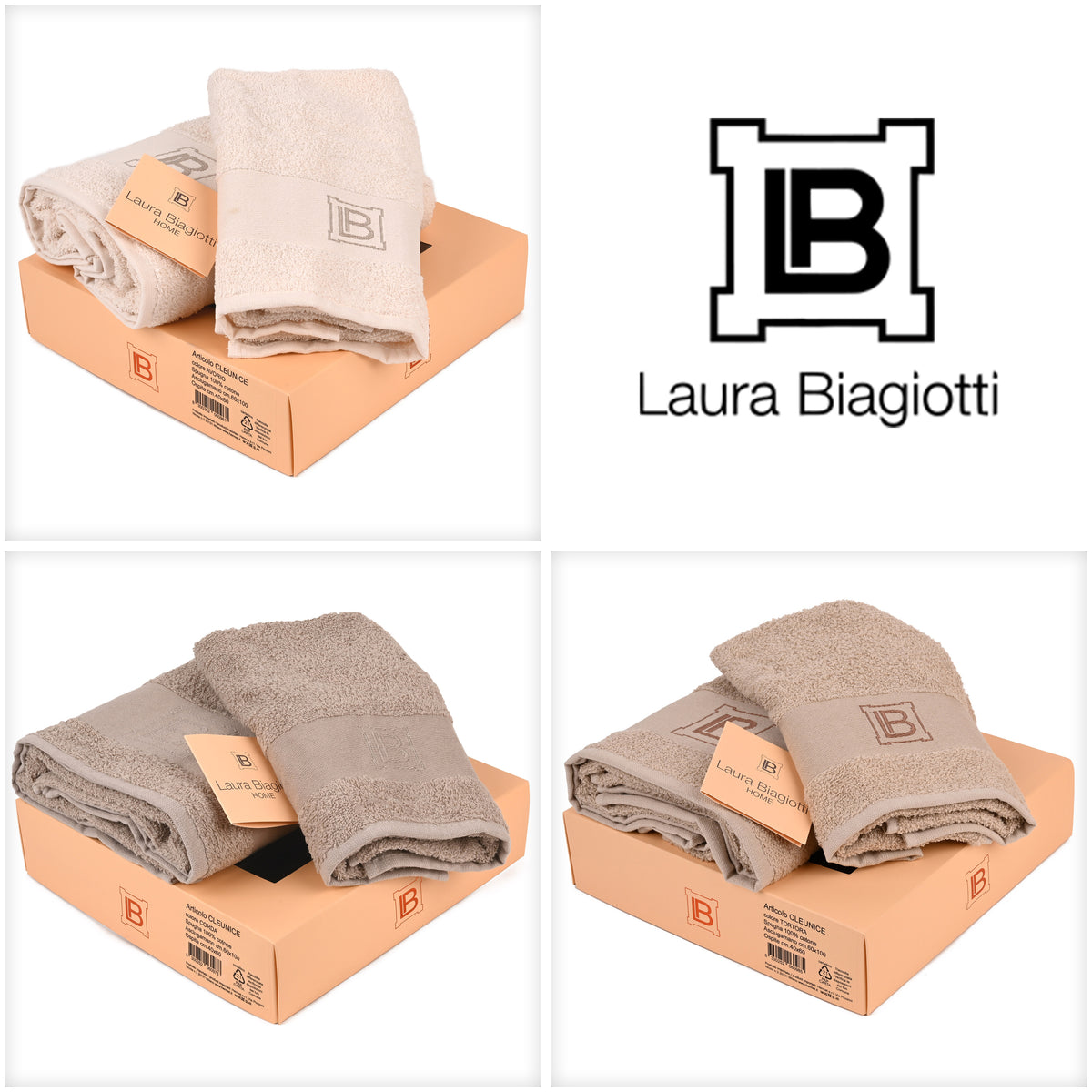 Asciugamani viso + ospite set Laura Biagiotti Cleunice