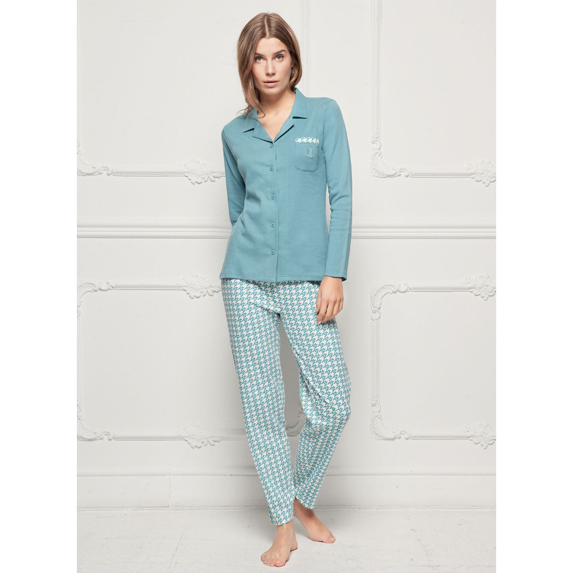 Pigiama donna Laura Biagiotti 96417 aperto assenzio