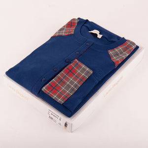 Camicia da notte Laura Biagiotti 96427 caldo cotone blu