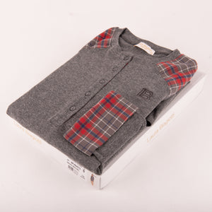 Camicia da notte Laura Biagiotti 96427 caldo cotone grigio melange
