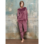 Tuta donna invernale Laura Biagiotti 96464 velluto gianduia