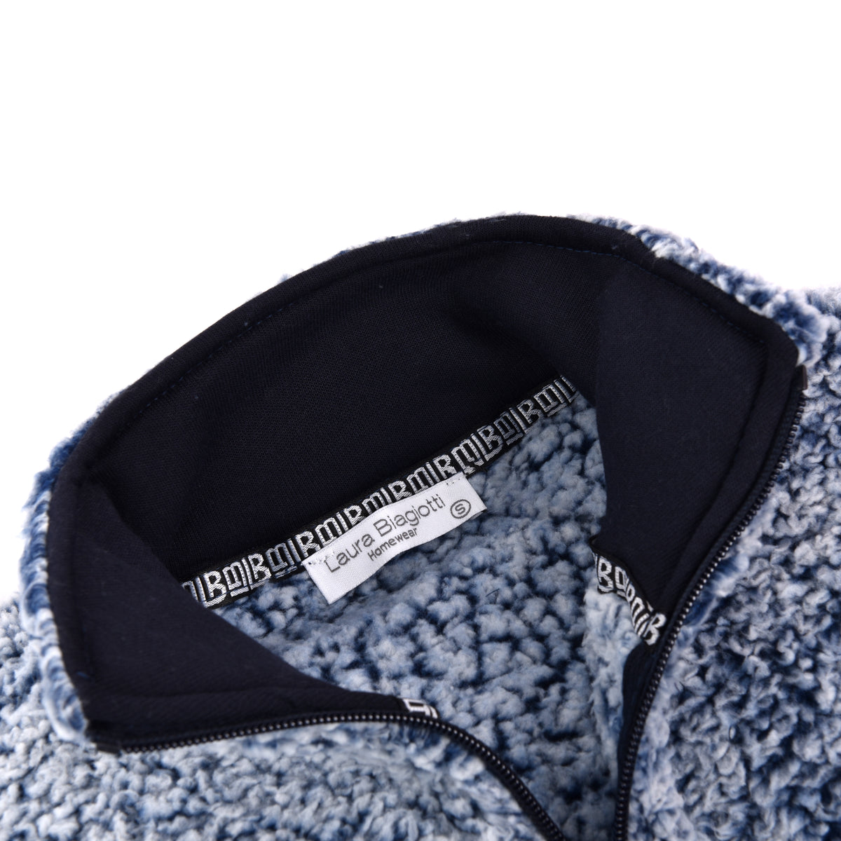 Giacca donna invernale pile sherpa Laura Biagiotti BPJ96592B blu