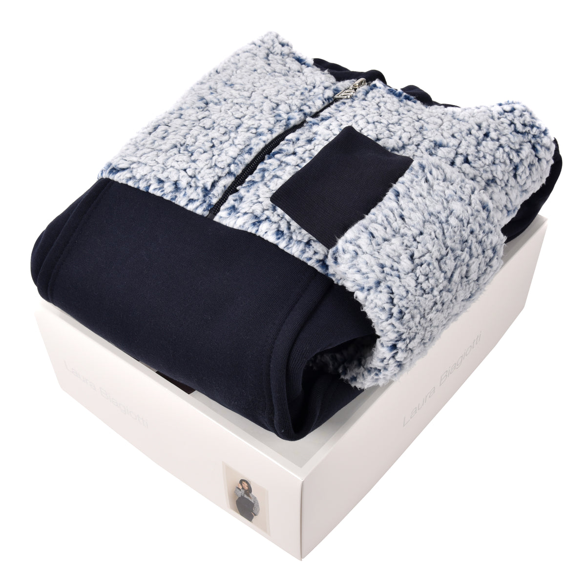Tuta donna felpata navy Laura Biagiotti BOS 96591S 