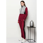 Tuta donna invernale Laura Biagiotti BOS96577S caldissima bordeaux grigio