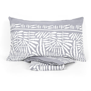 Completo Letto Pompea in flanella a fantasia Leane