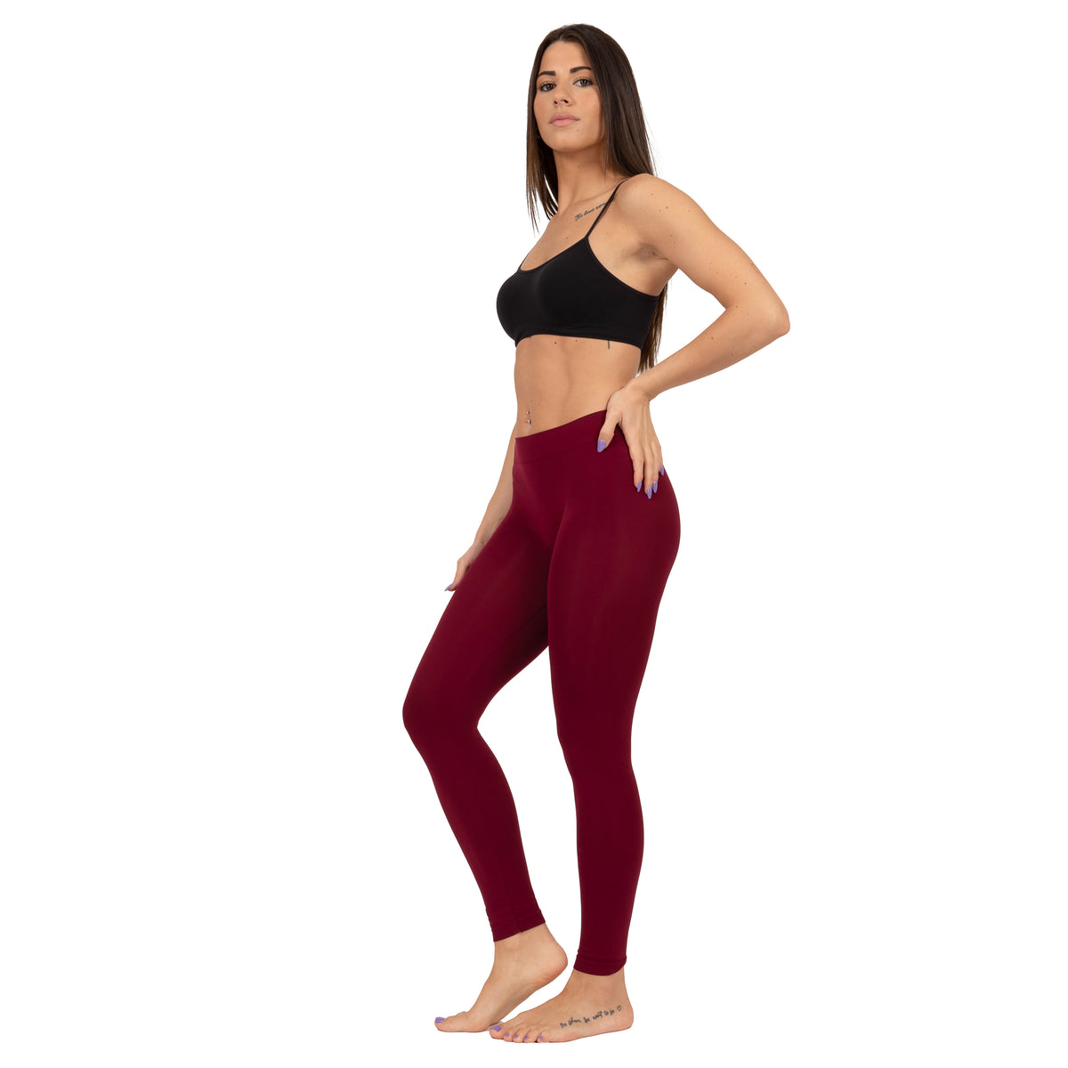 Leggings donna in microfibra elasticizzata Intimorosa