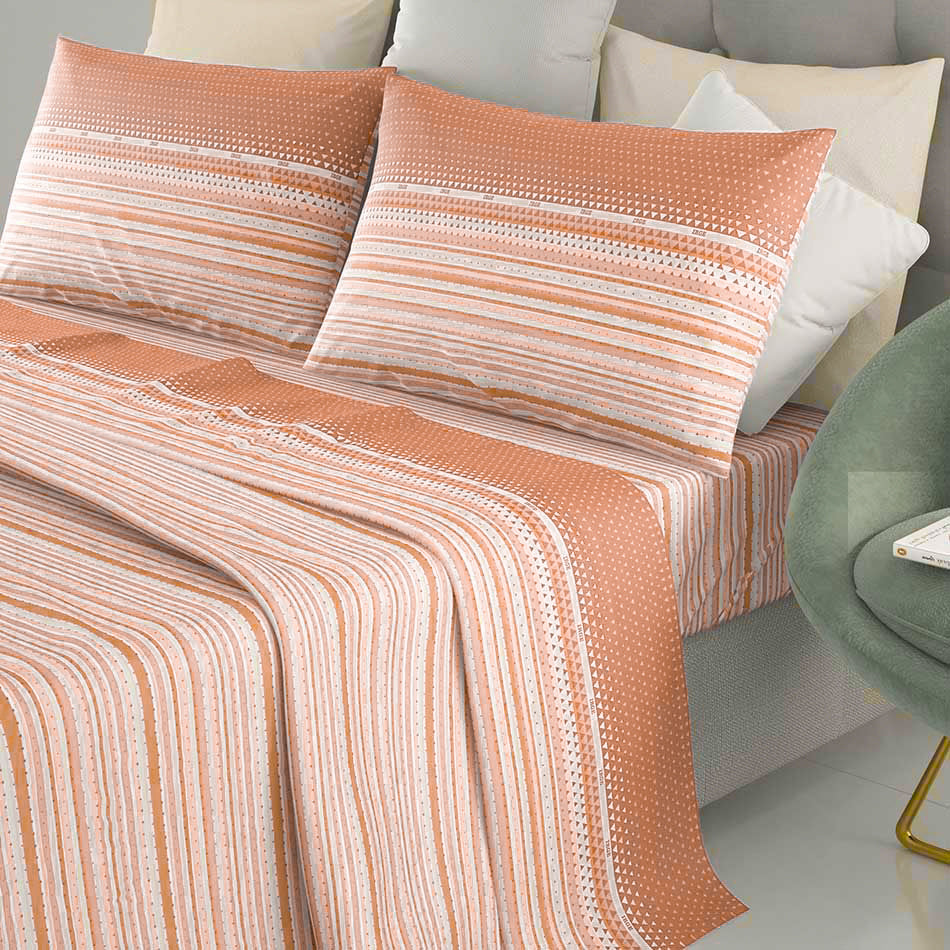 Lenzuola letto 100% cotone Irge Cristal Ginevra
