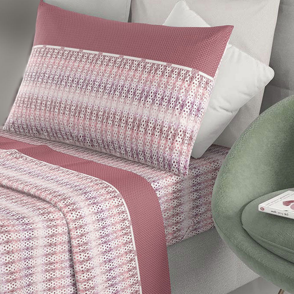 Lenzuola letto 100% cotone naturale Irge Ginevra Gioele