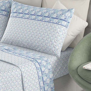 Completo letto in puro cotone 100% Irge Ginevra Missoni