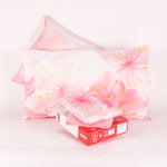 Lenzuola letto matrimoniale Biancaluna set lenzuola + due federe Dida fiori rosa