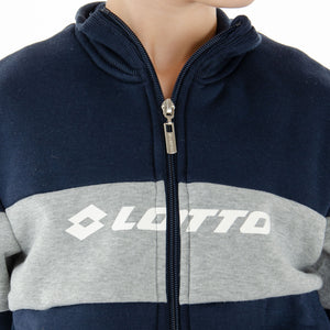 Tuta bambino Lotto LA1054 cotone felpato blu