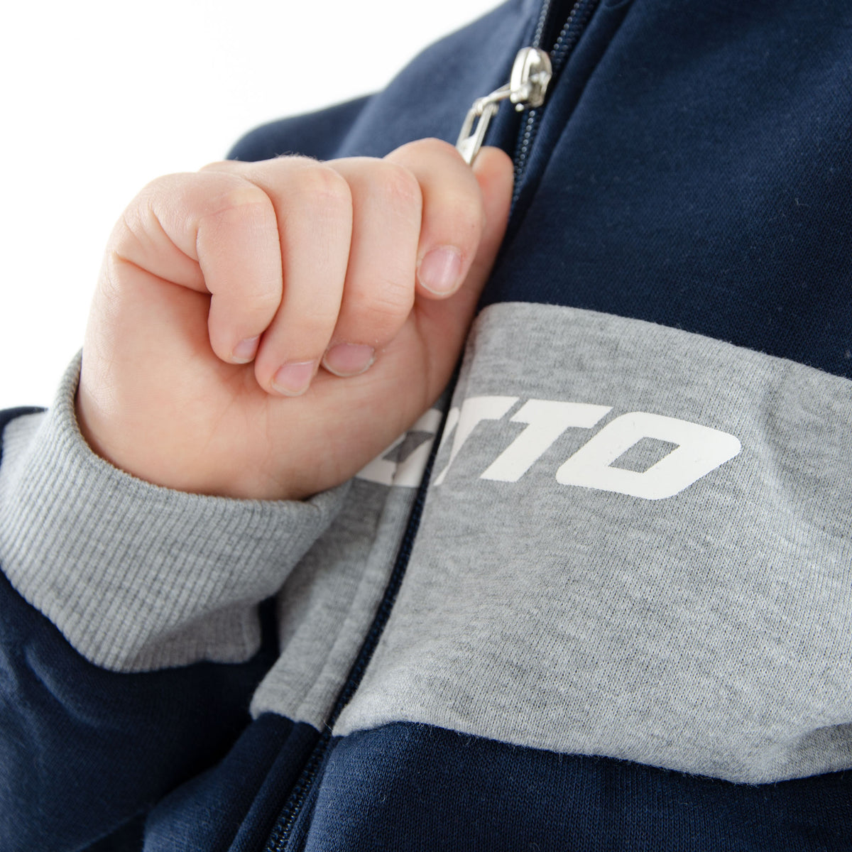 Tuta bambino ragazzo felpata blu Lotto LA1052