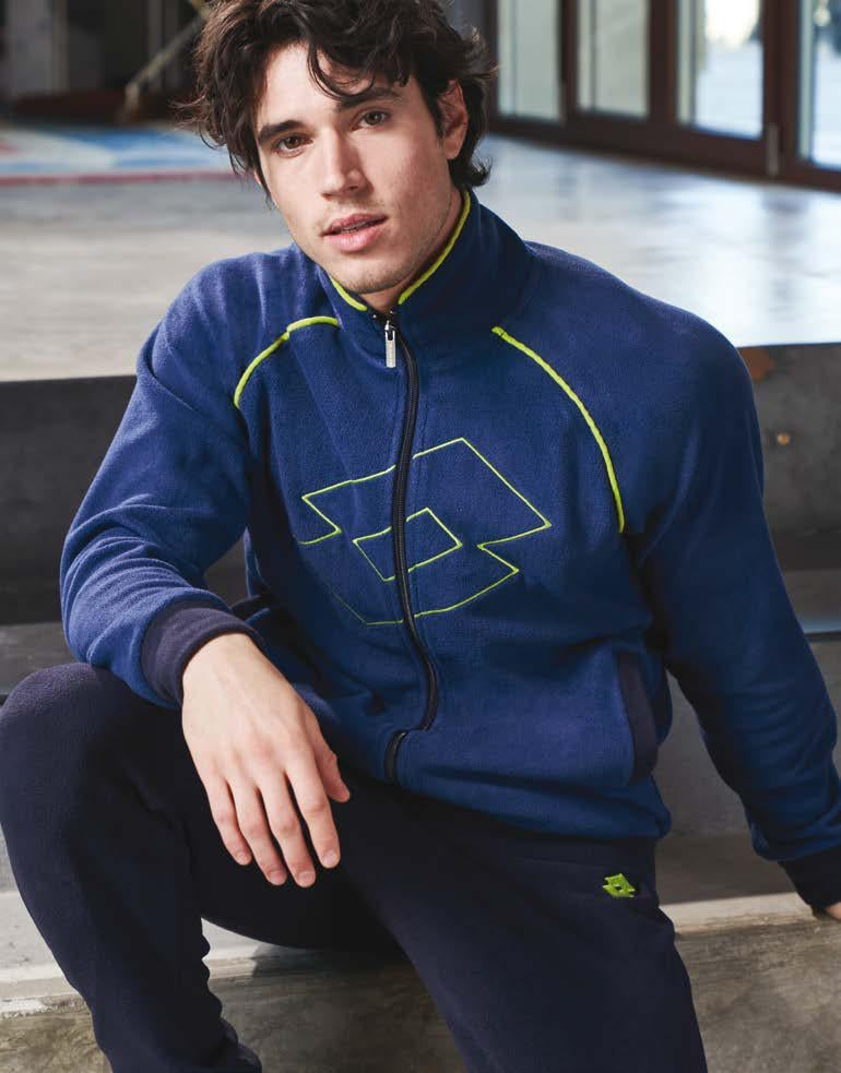Pigiama uomo Lotto la6011 jeans invernale in pile
