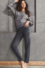 Pigiama tuta donna Lotto lp1014 grigio in caldo cotone