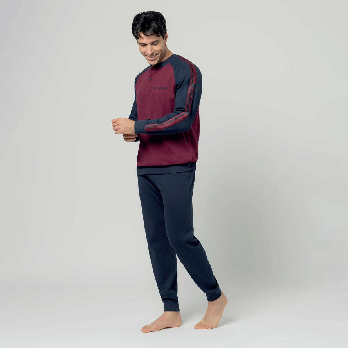 Pigiama uomo caldo cotone Lotto LP2124