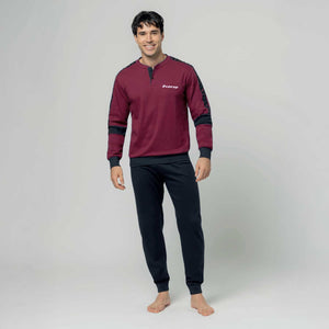Pigiama uomo caldo cotone Lotto LP2129