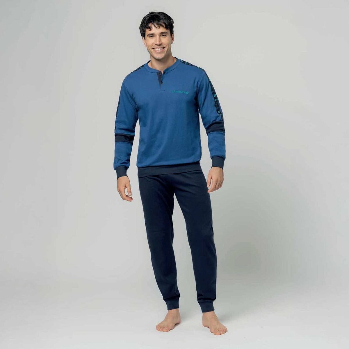 Pigiama uomo caldo cotone Lotto LP2129