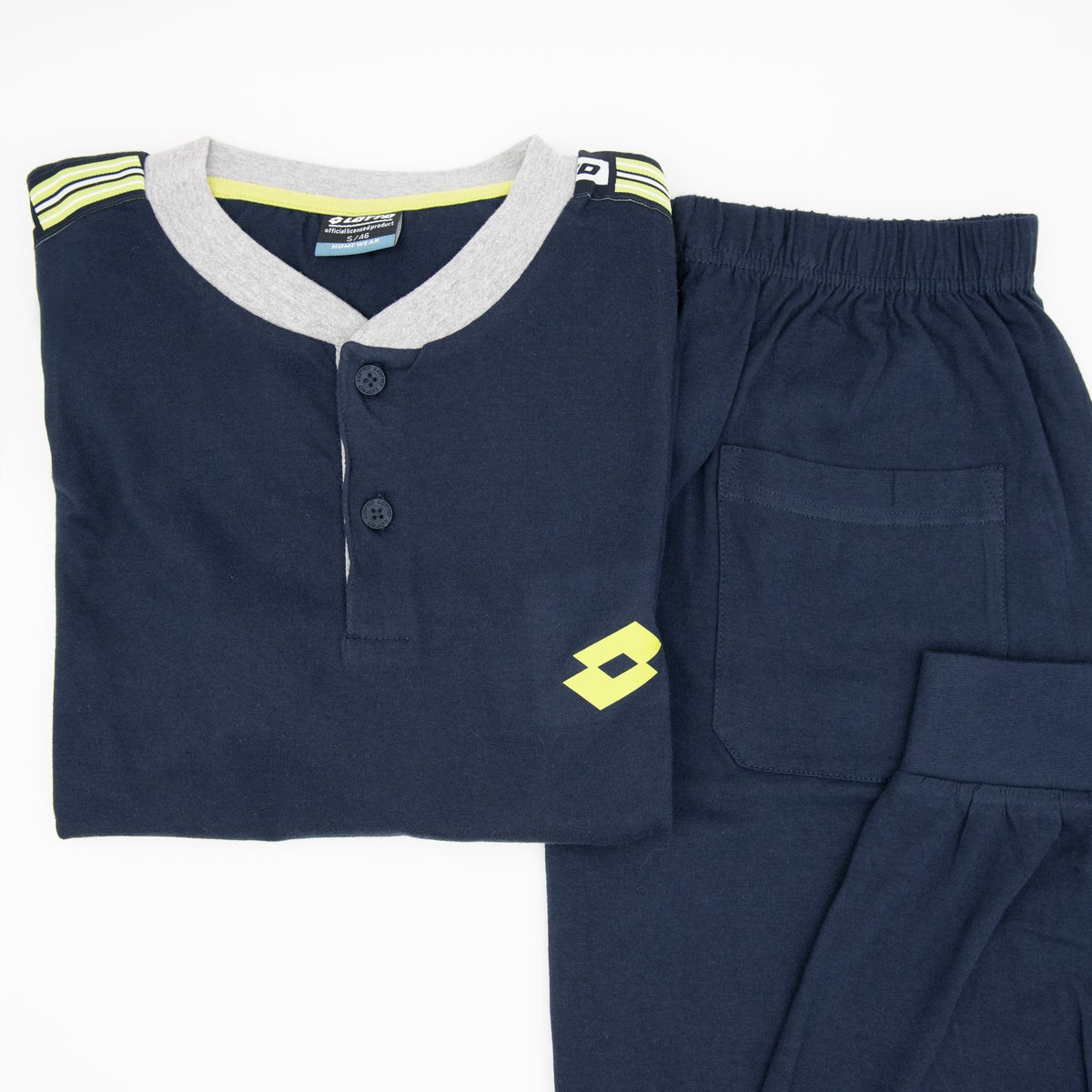 Pigiama uomo Lotto LP4054 cotone blu