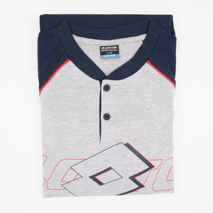 Pigiama uomo Lotto LP4056 cotone grigio melange