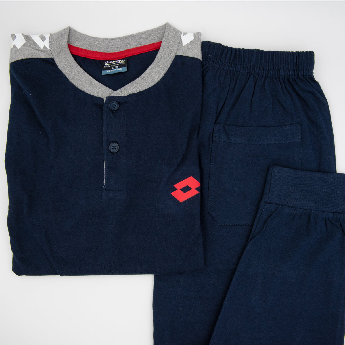 Pigiama uomo Lotto LP4058 cotone blu