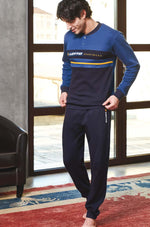 Pigiama tuta uomo invernale Lotto lp6029 in caldo cotone jeans